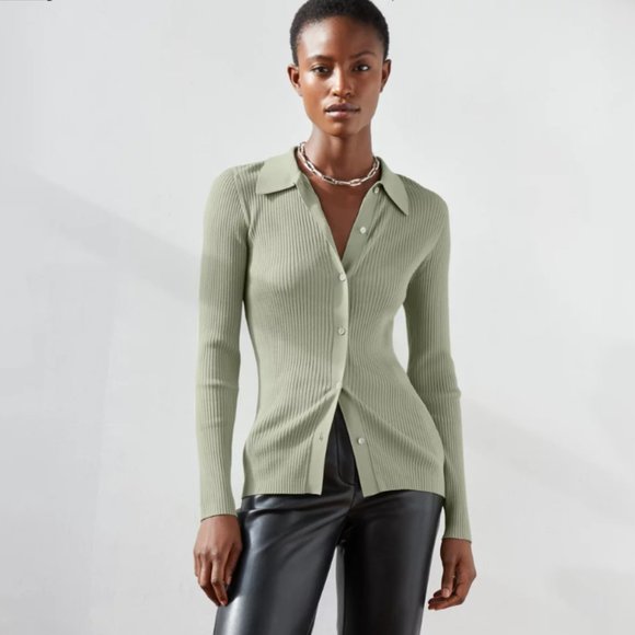 Aritzia Babaton Finley Sweater - MONARCH TEAL - Picture 1 of 4